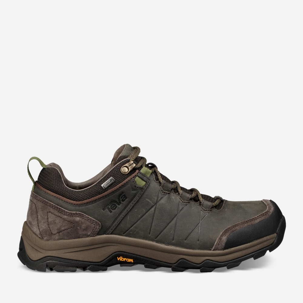 Teva Arrowood Riva WP Men's Black Olive Lace Ups CA42024 Canada Online